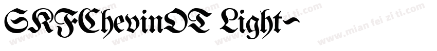SKFChevinOT Light字体转换